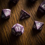 Набор кубиков Classic RPG Lavender & White Dice Set